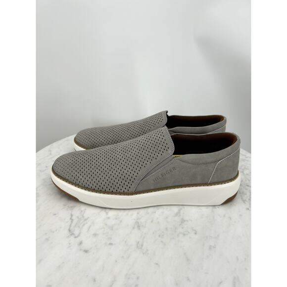 NEW Tommy Hilfiger Hazen Casual Slip On Grey Sneakers Men’s 10.5 - Picture 2 of 8